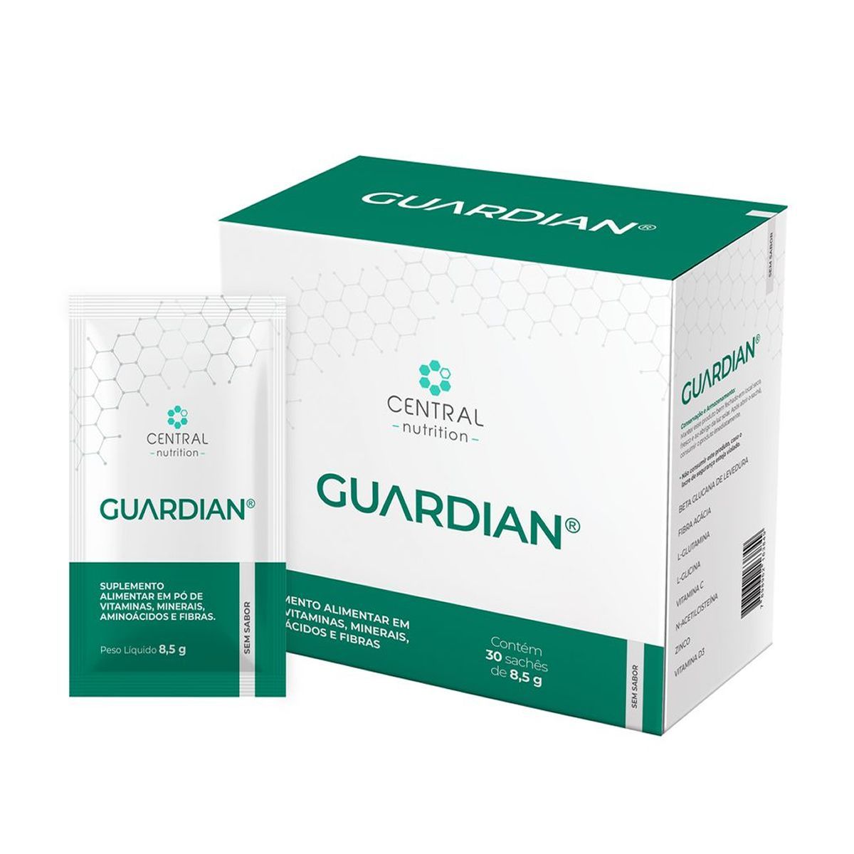 Guardian Suplemento Alimentar em P� - 30 Sach�s 8,5g Sem Sabor - Central Nutrition