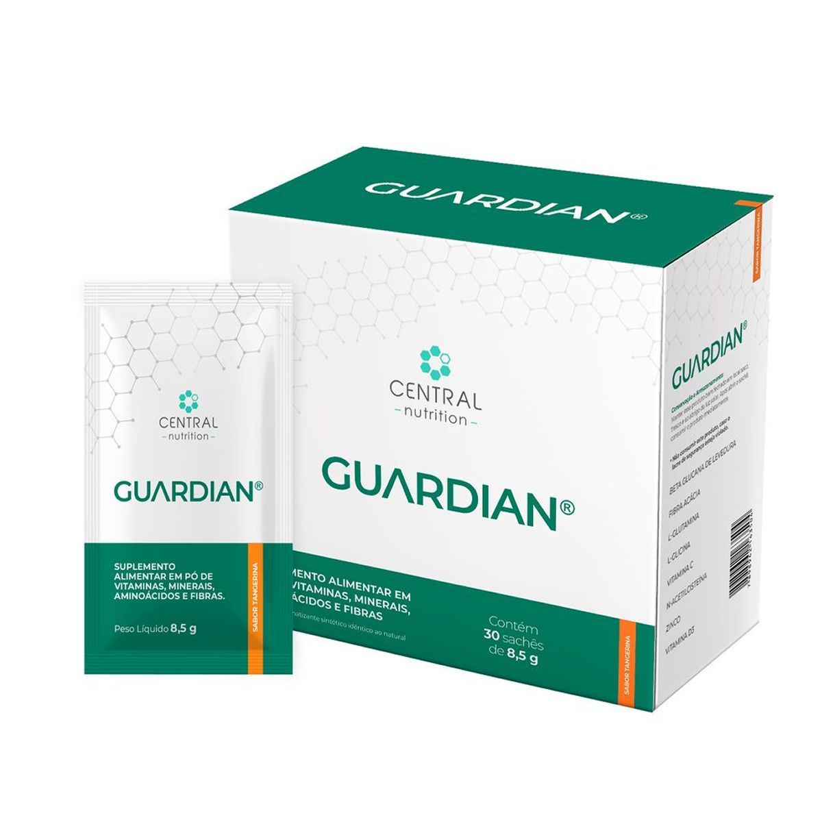 Guardian Suplemento Alimentar em P� - 30 Sach�s 8,5g Tangerina  - Central Nutrition