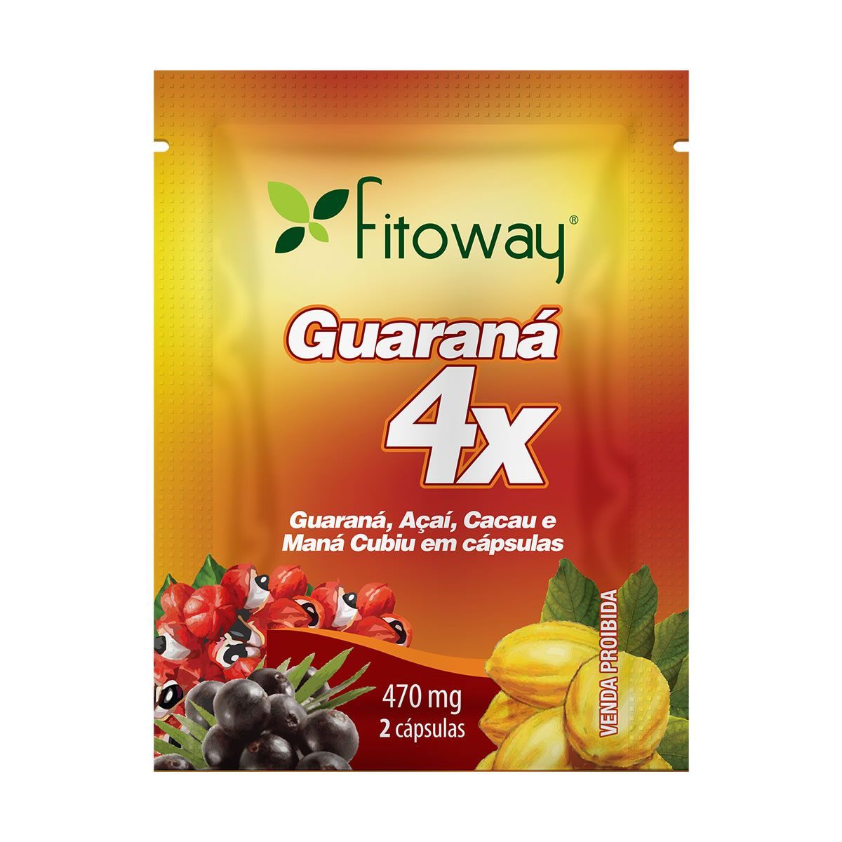 Guraran� 4X - 2 C�psulas Amostra - Fitoway