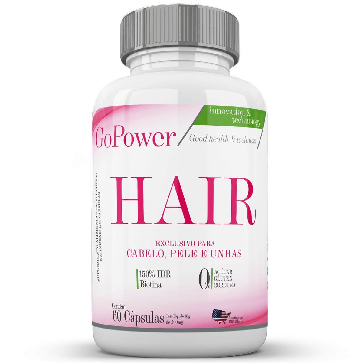 Hair - 60 C�psulas - GoPower