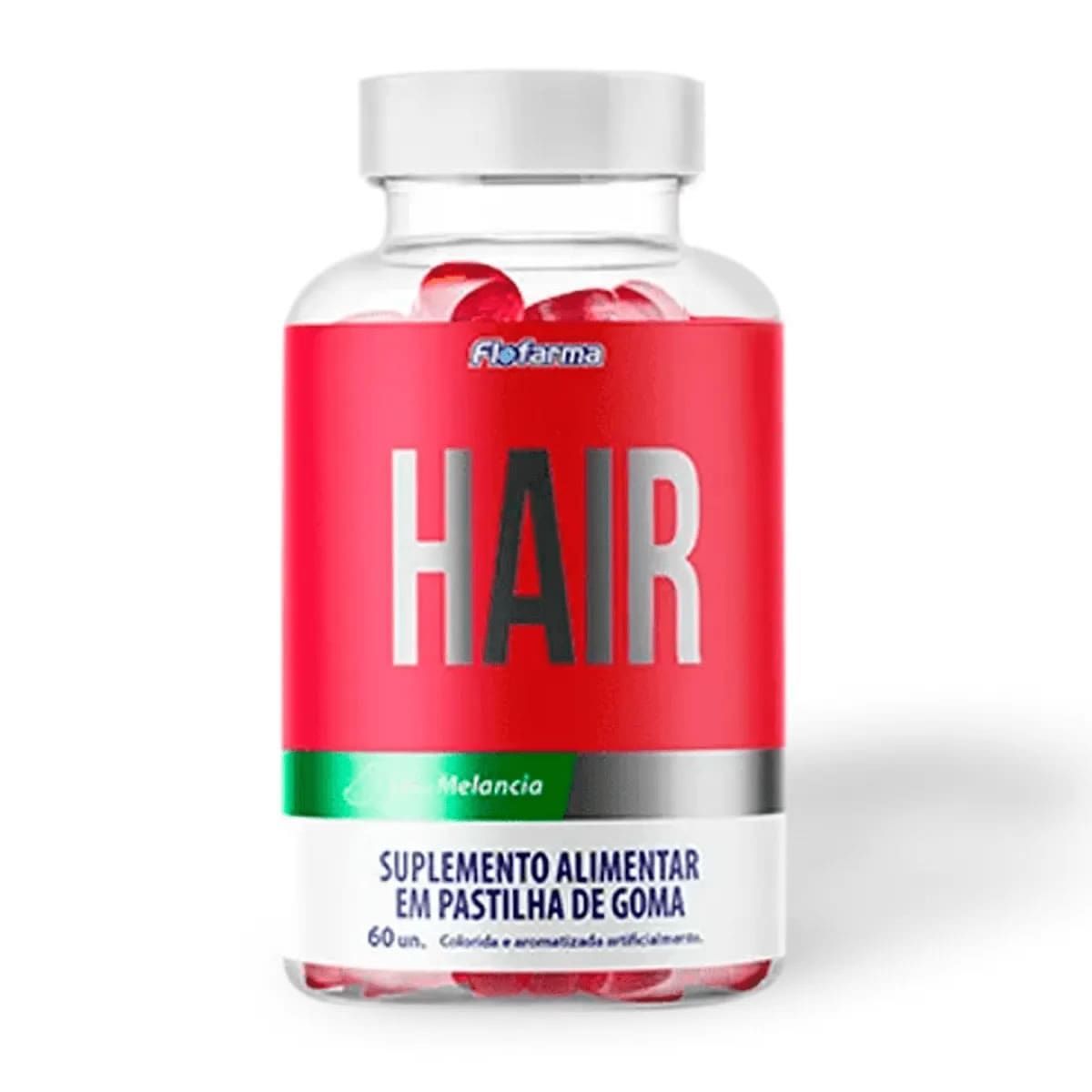 Hair - 60 Gomas Melancia - Flofarma