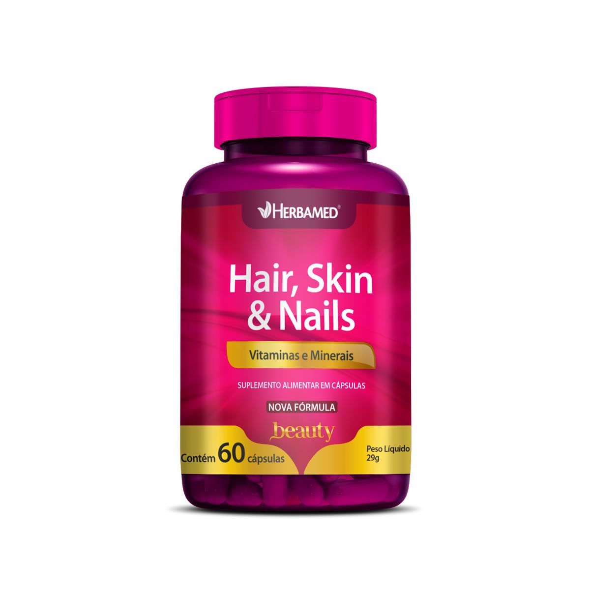 Hair, Skin e Nails - 60 C�psulas - Herbamed