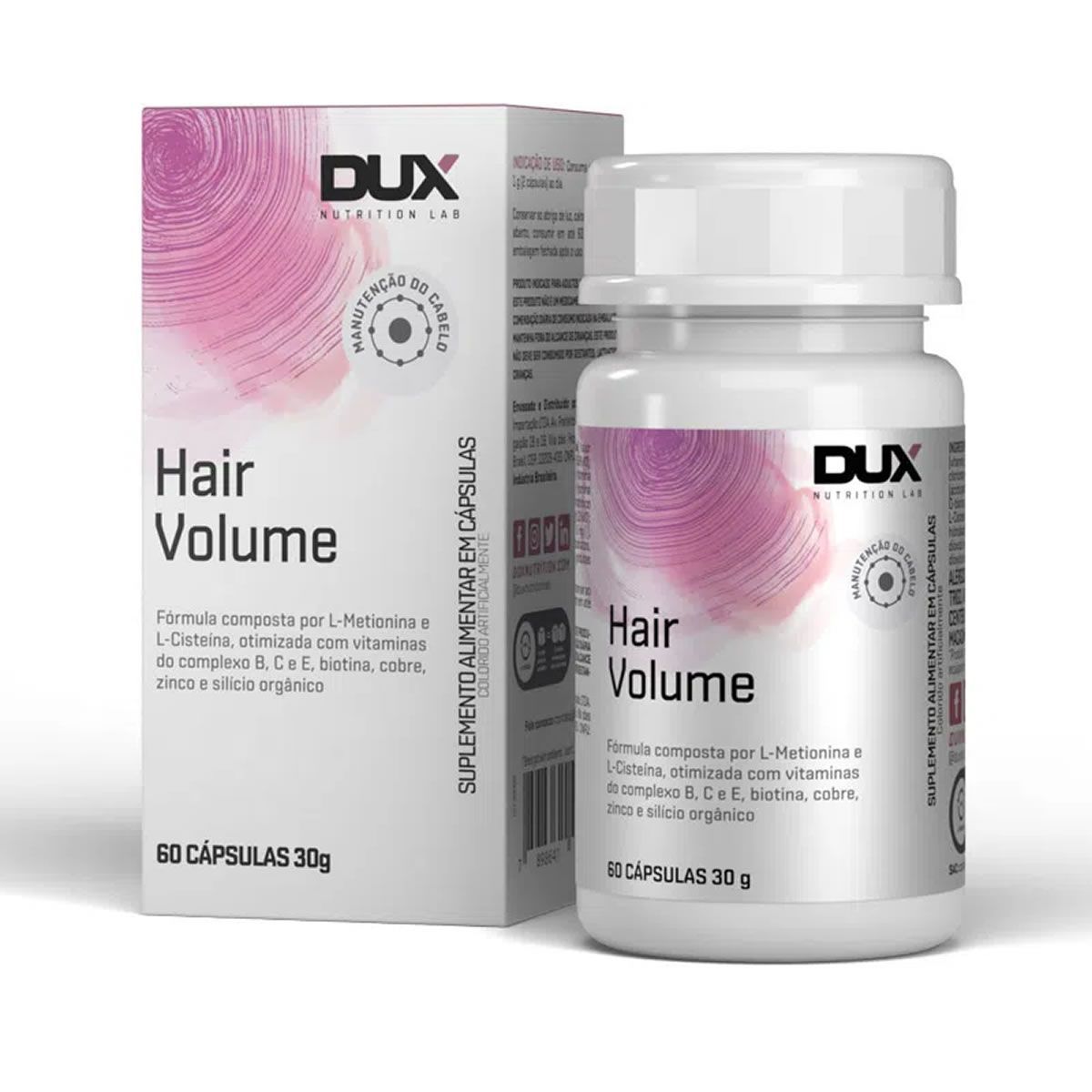 Hair Volume - 60 C�psulas - Dux Nutrition