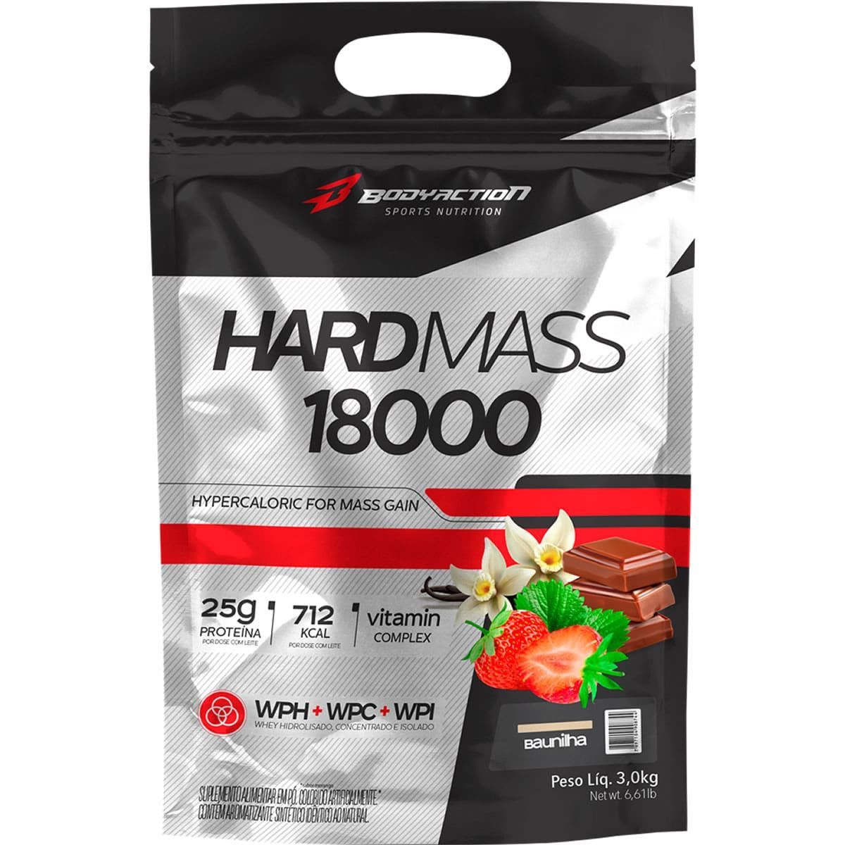 Hard Mass 18000 - 3000g Baunilha - BodyAction*** Data Venc. 30/05/2026 A.E