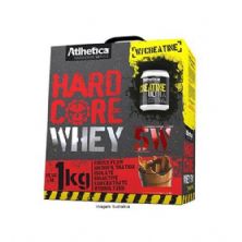 Hardcore Whey 5W com Creatina Hardcore Series - 1000g Chocolate - Atlhetica