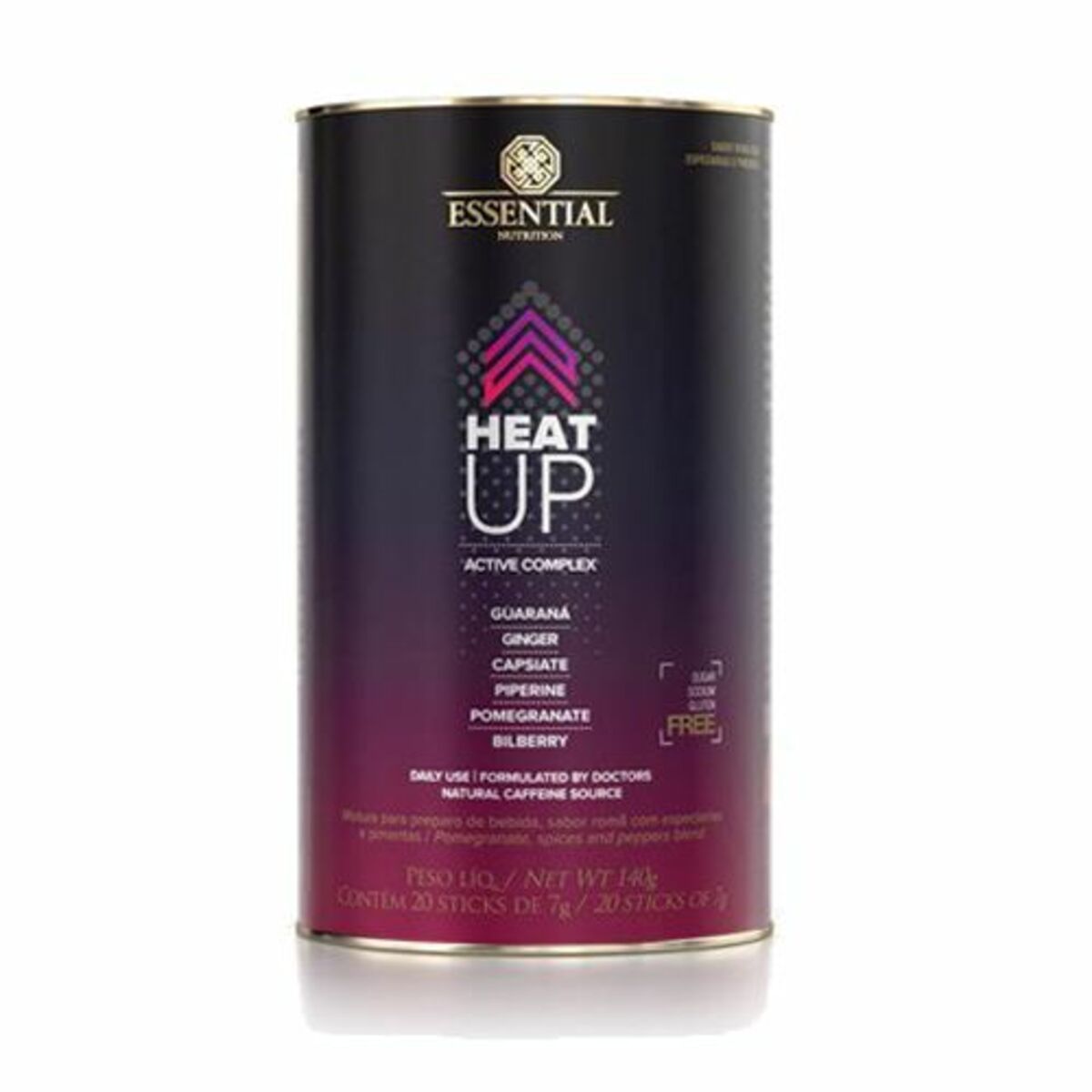Heat UP - 20 Sticks de 7g Rom� com Especiarias e Pimentas - Essential Nutrition*** Data Venc. 30/11/2020