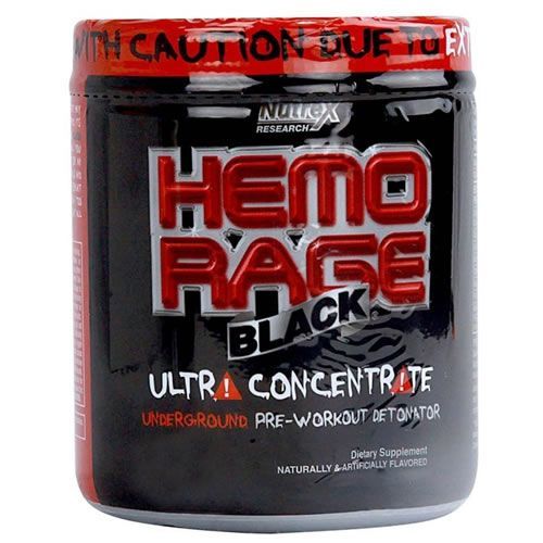 Hemo Rage Black Ultra Concentrado - 171g Fruit Punch - Nutrex