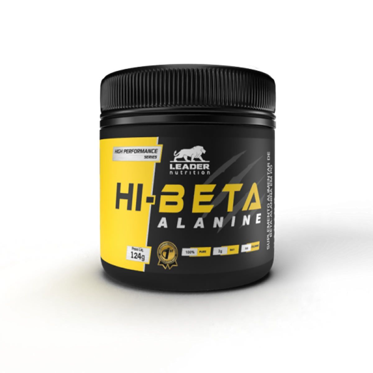 Hi - Beta Alanine - 124g Sem Sabor - Leader Nutrition*** Data Venc. 25/04/2024