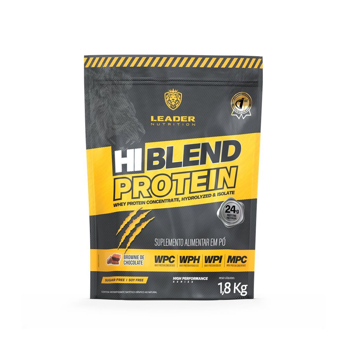 Hi-Blend Protein - 1800g Refil Brownie de Chocolate - Leader Nutrition
