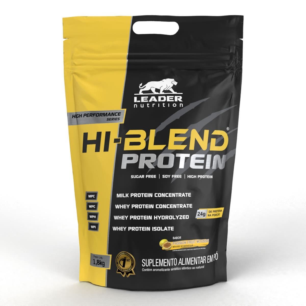 Hi-Blend Protein - 1800g Refil Mousse de Maracuj� - Leader Nutrition