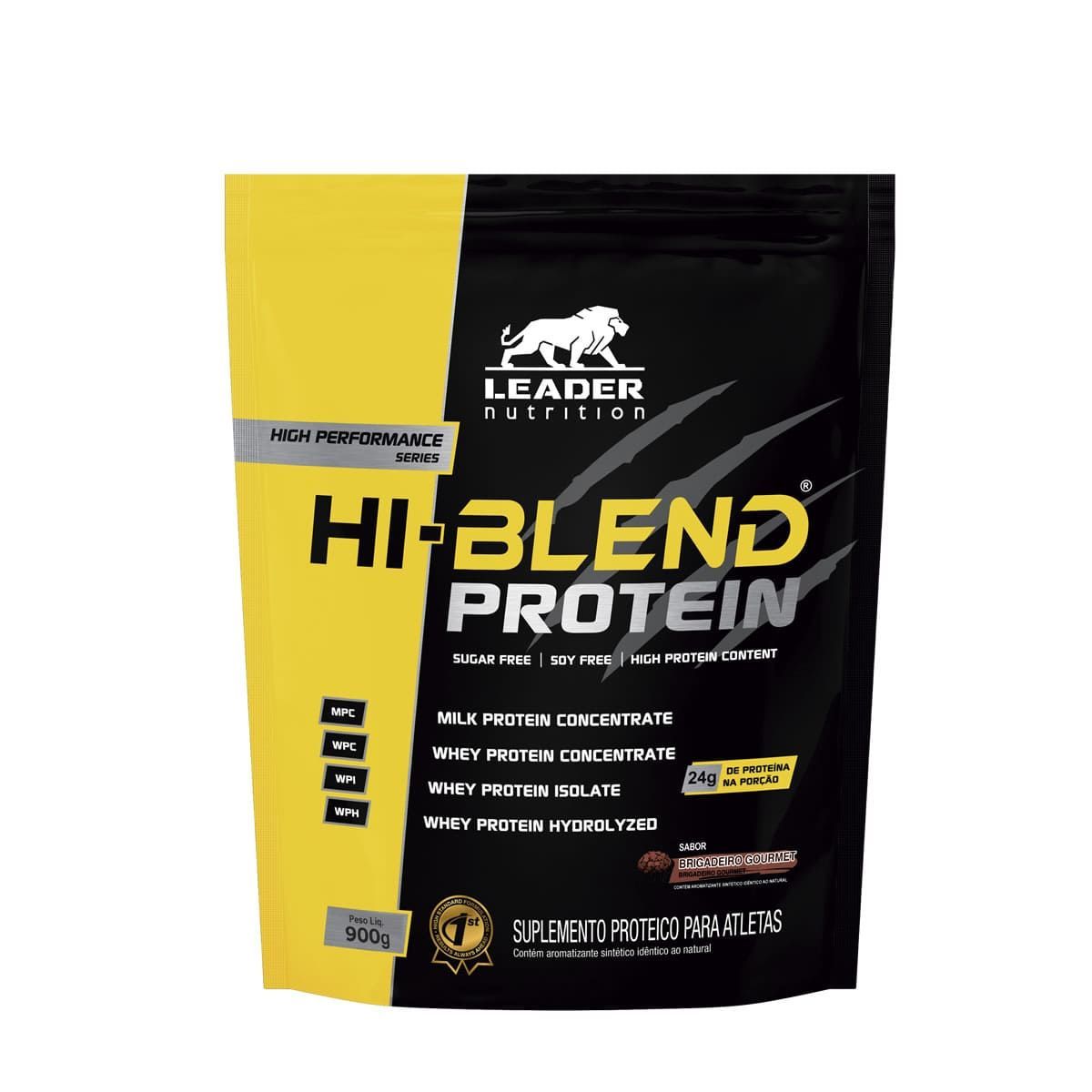 Hi-Blend Protein  - 900g Refil Brigadeiro Gourmet - Leader Nutrition*** Data Venc. 26/10/2024