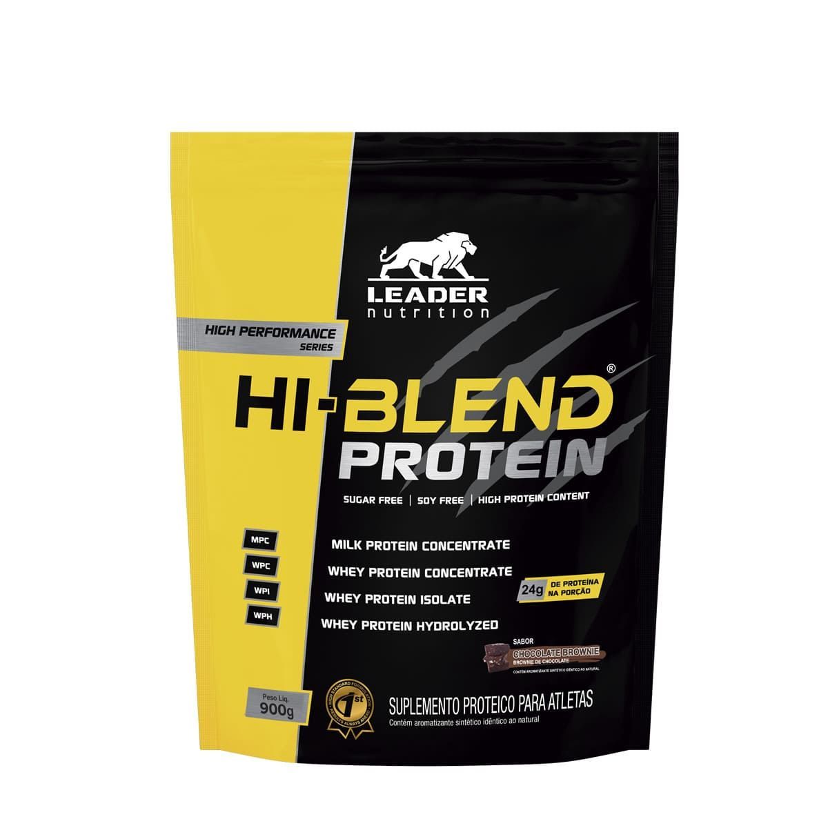 Hi-Blend Protein - 900g Refil Brownie de Chocolate - Leader Nutrition