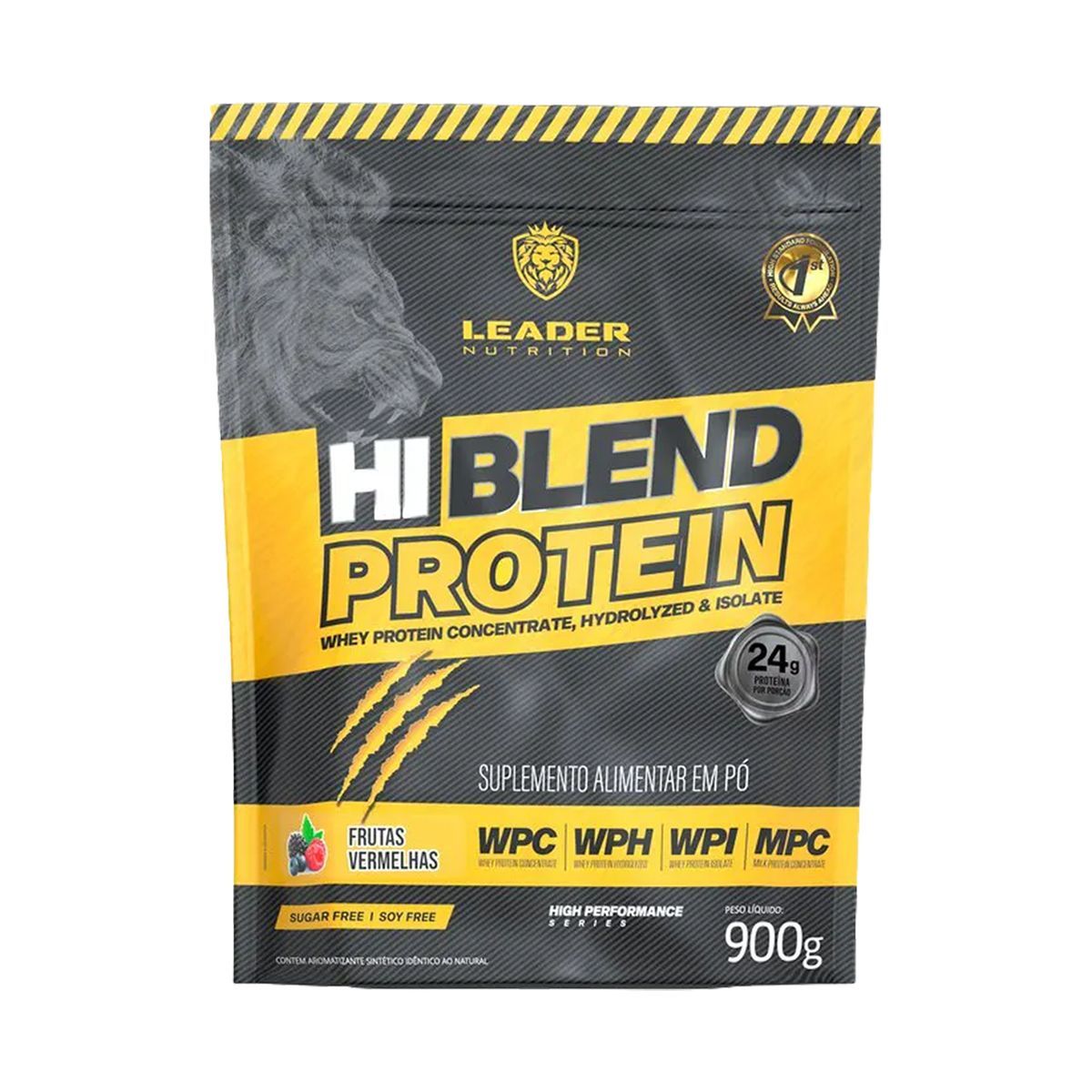 Hi-Blend Protein - 900g Refil Frutas Vermelhas - Leader Nutrition
