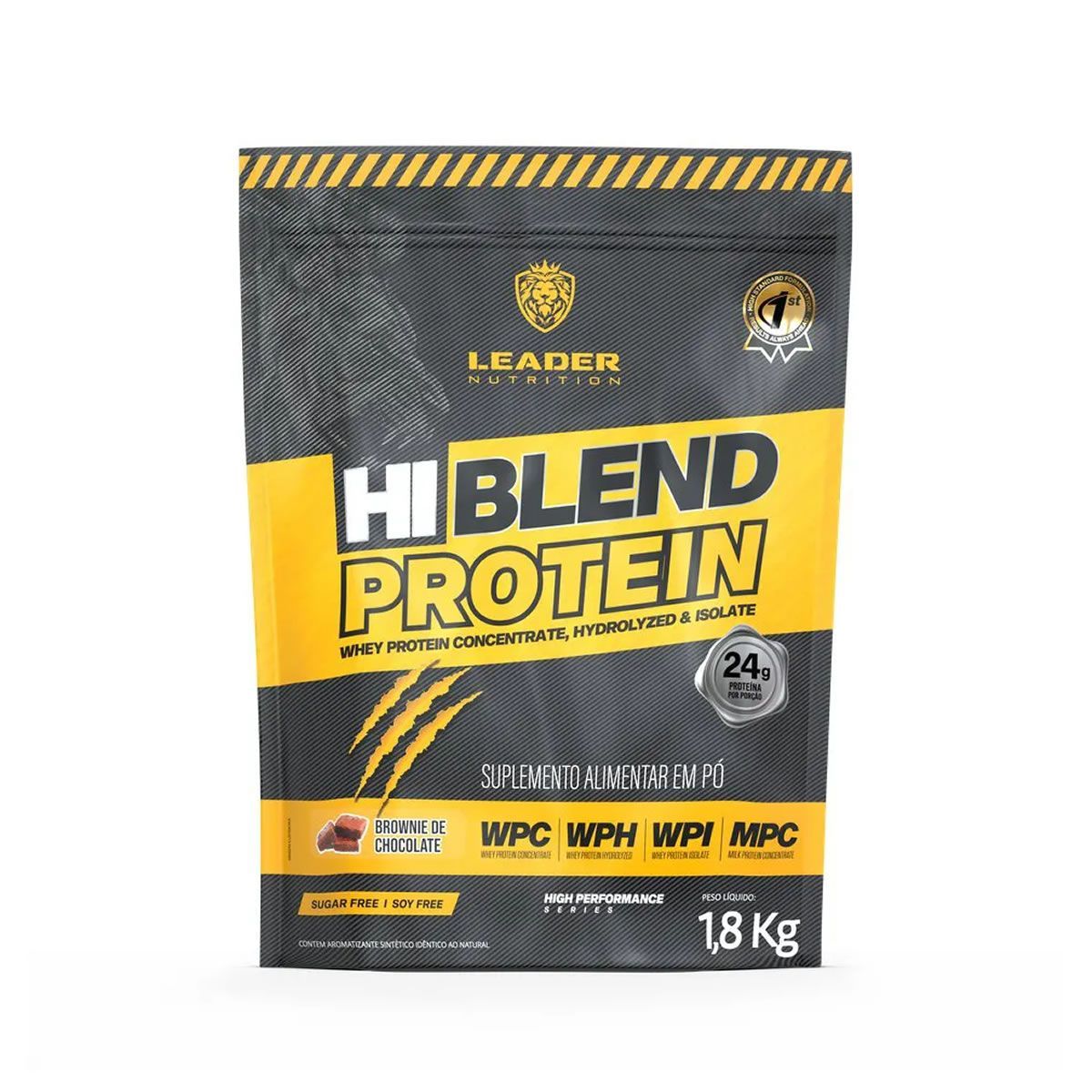 Hi-Blend Protein - Refil 1800g Brownie de Chocolate - Leader Nutrition