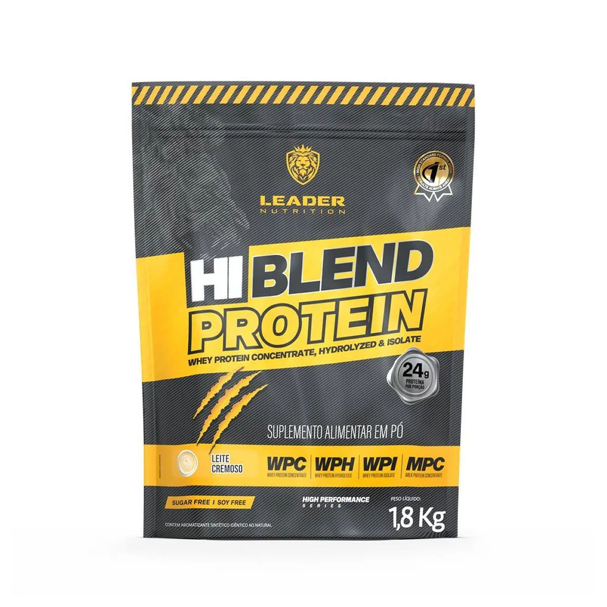 Hi-Blend Protein - Refil 1800g Leite Cremoso - Leader Nutrition