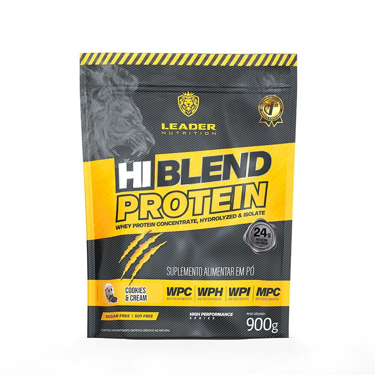 Hi-Blend Protein - Refil 900g Cookies e Cream - Leader Nutrition