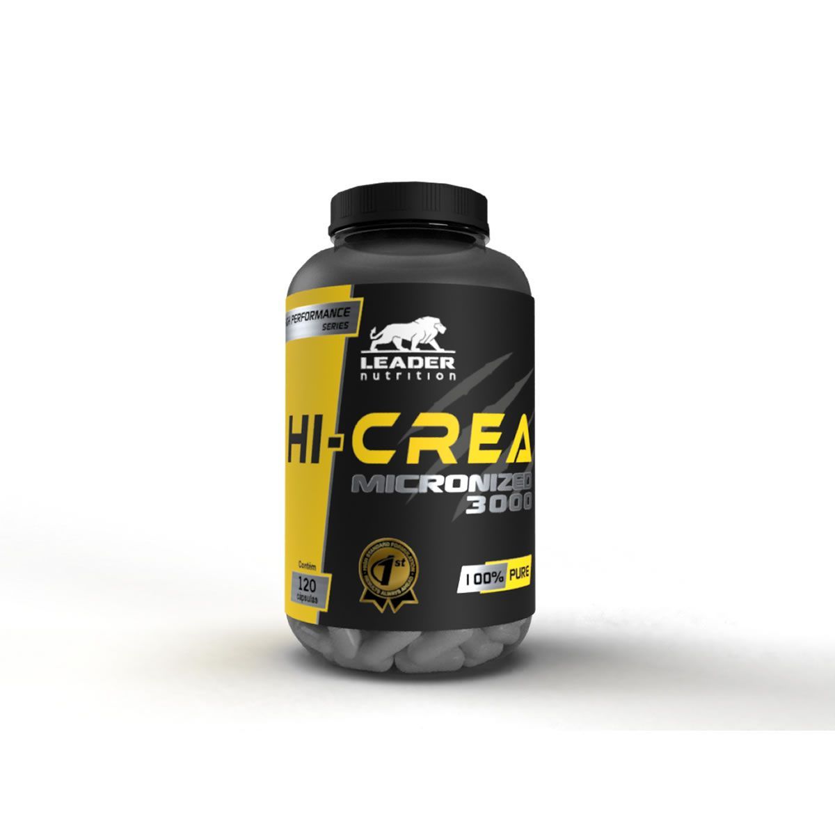 Hi-Crea Creatine Micronized 3000 - 120 C�psulas - Leader Nutrition