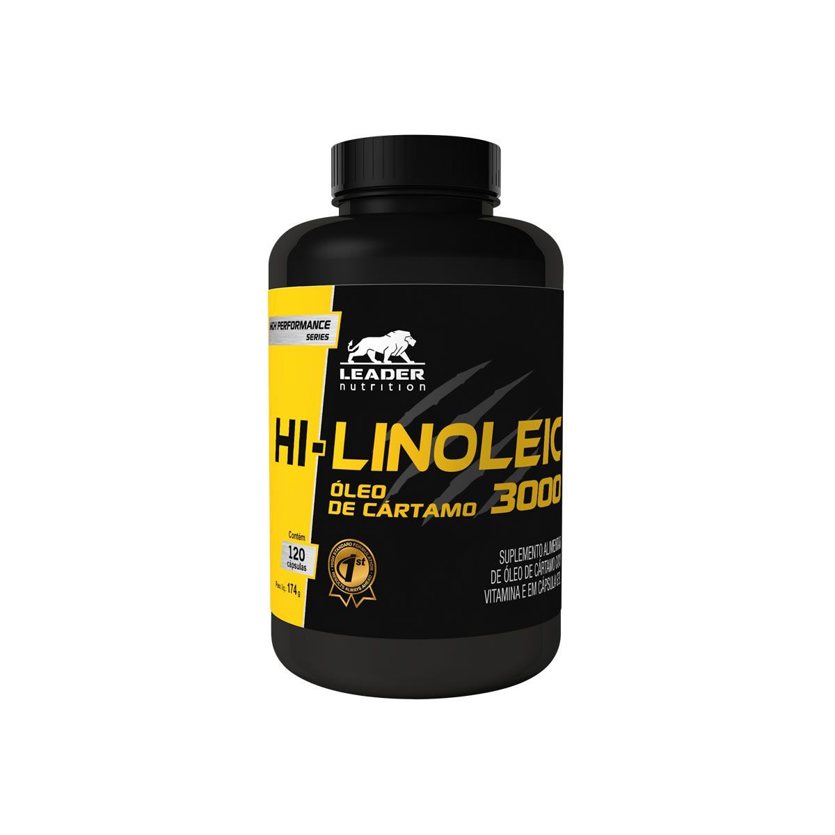 Hi-Linoleic 3000	 �leo de Cartamo - 120 C�psulas - Leader Nutrition