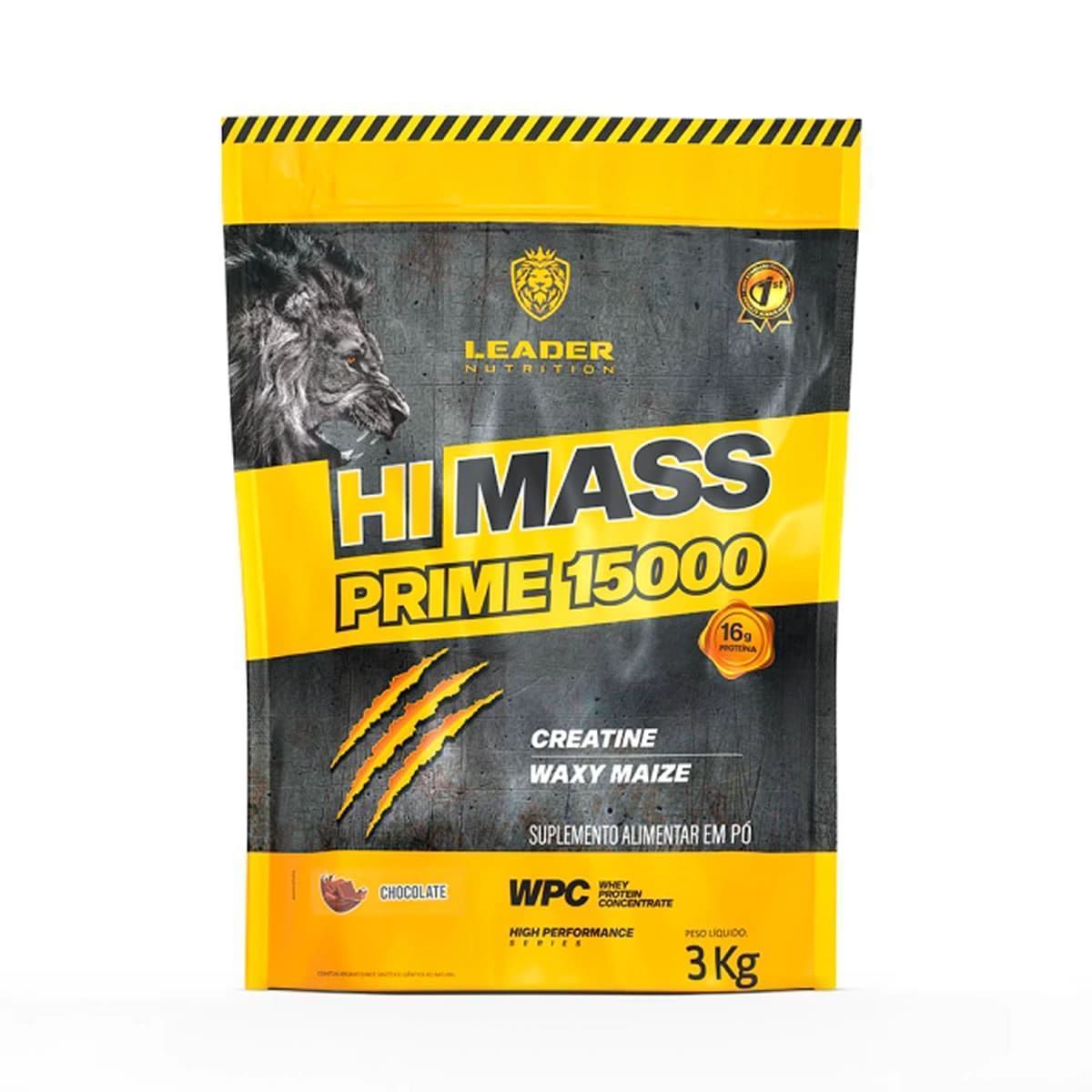 Hi-Mass Prime 15000 - 3.000g Refil Chocolate - Leader Nutrition