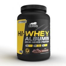 Hi-Whey Albumin 60/40 Mixed Protein - 900g Chocolate - Leader Nutrition*** Data Venc. 01/11/2023
