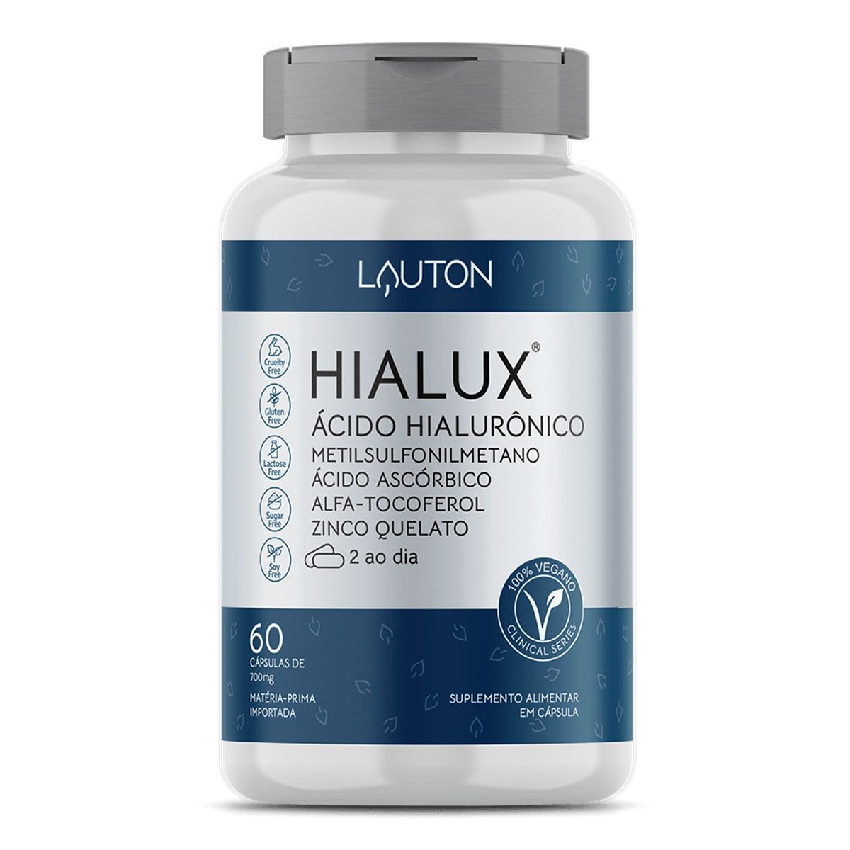 Hialux �cido Hialur�nico - 60 C�psulas - Lauton Nutrition