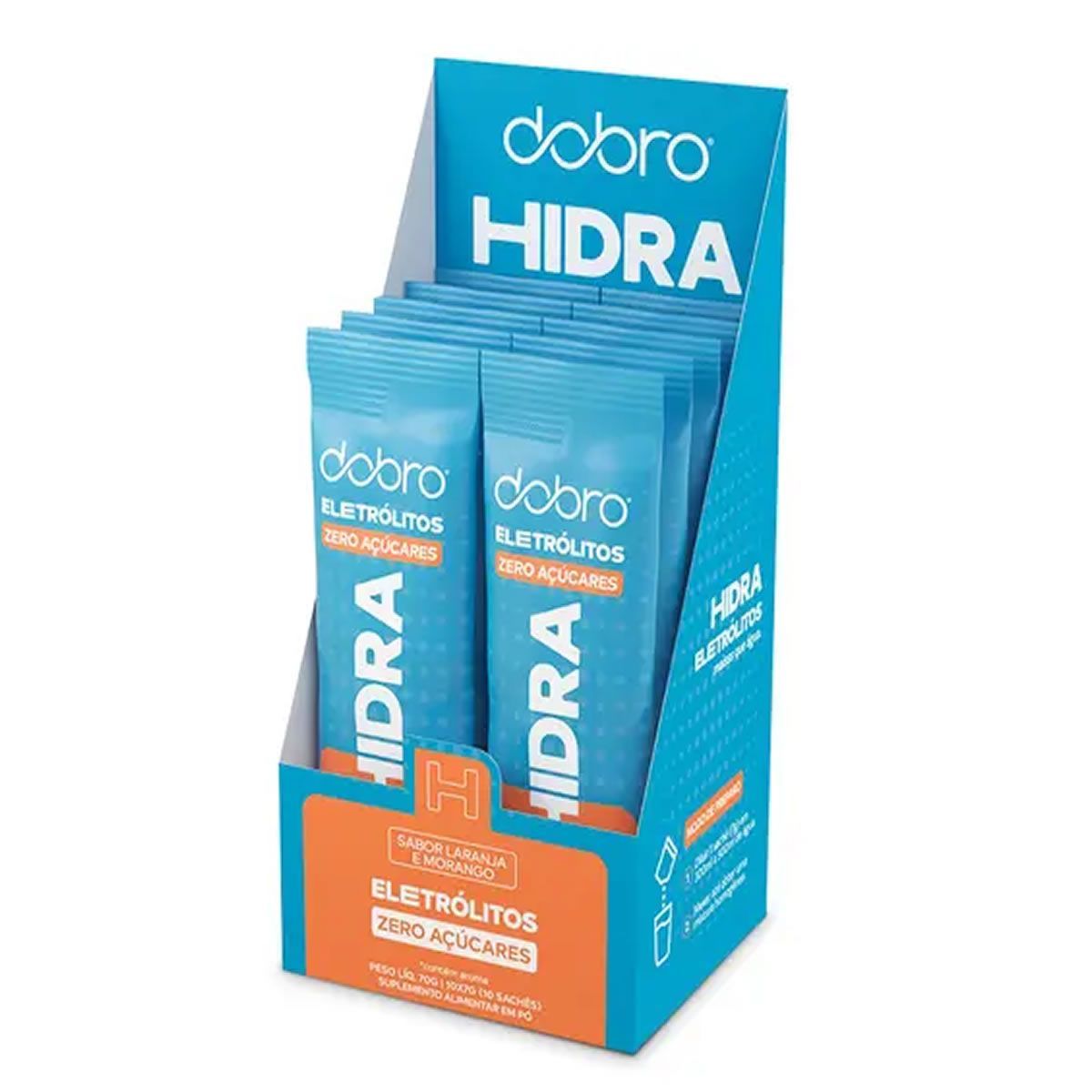 Hidra Eletr�litos - 10 Sach�s 7 g Laranja e Morango - Dobro
