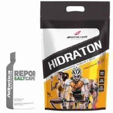 Hidraton 1000g Morango com Maracuj� + Repor Salt Caps 30 C�psulas - Atlhetica Nutrition