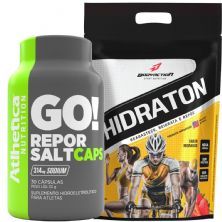 Hidraton 1000g Morango + Repor Salt Caps 30 C�psulas - Atlhetica Nutrition
