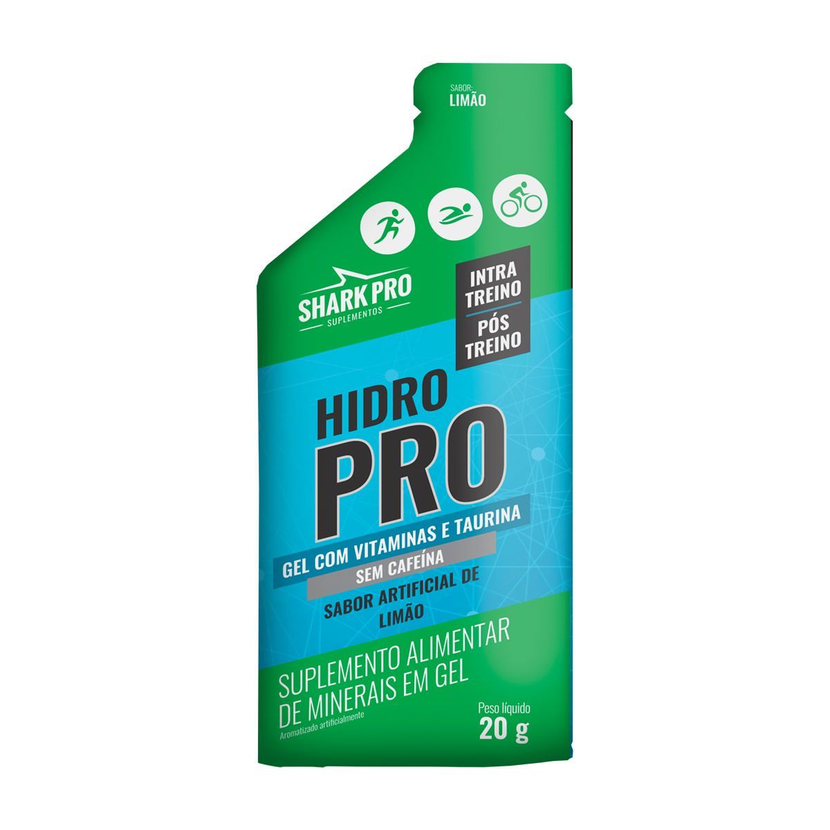 Hidro Pro - 1 Sach� 20g Lim�o - Shark Pro