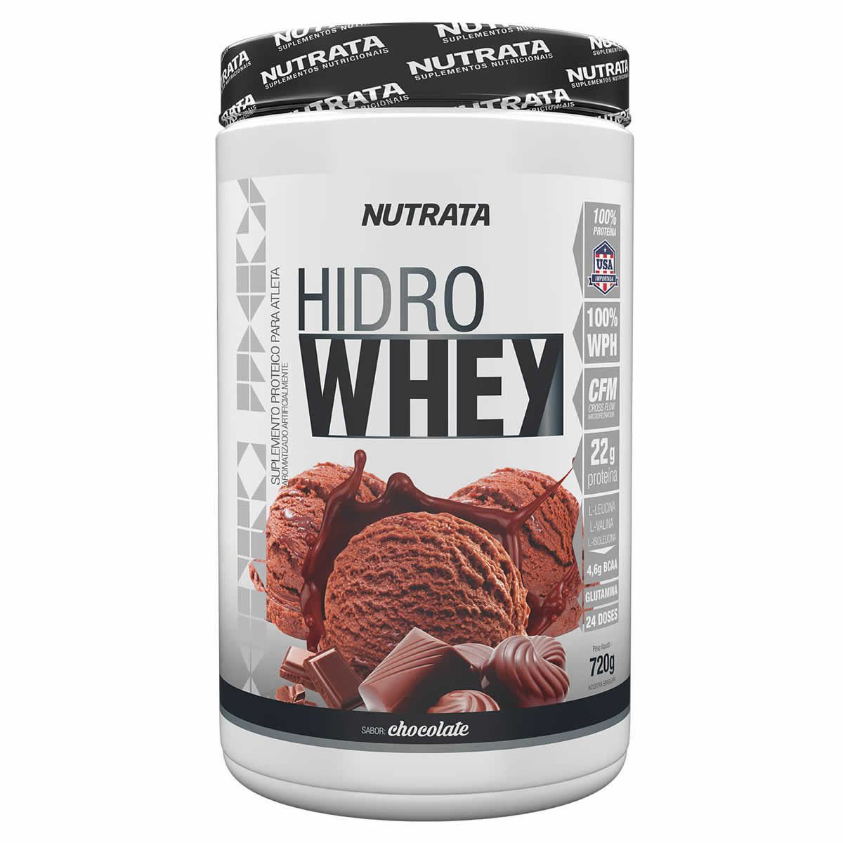 Hidro Whey - 720g Chocolate - Nutrata*** Data Venc. 30/05/2021