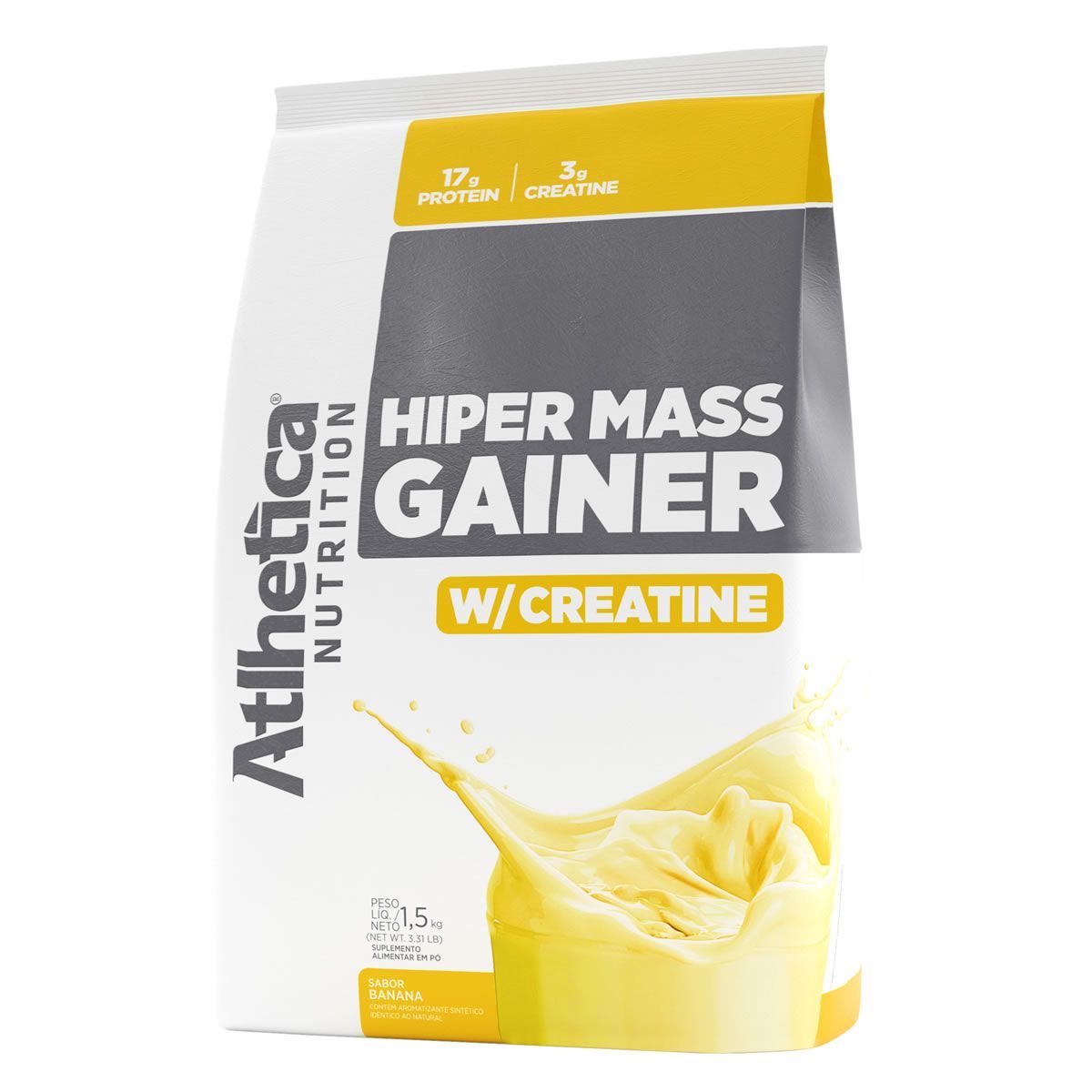 Hiper Mass Gainer - 1.500g Refil Banana - Atlhetica Nutrion