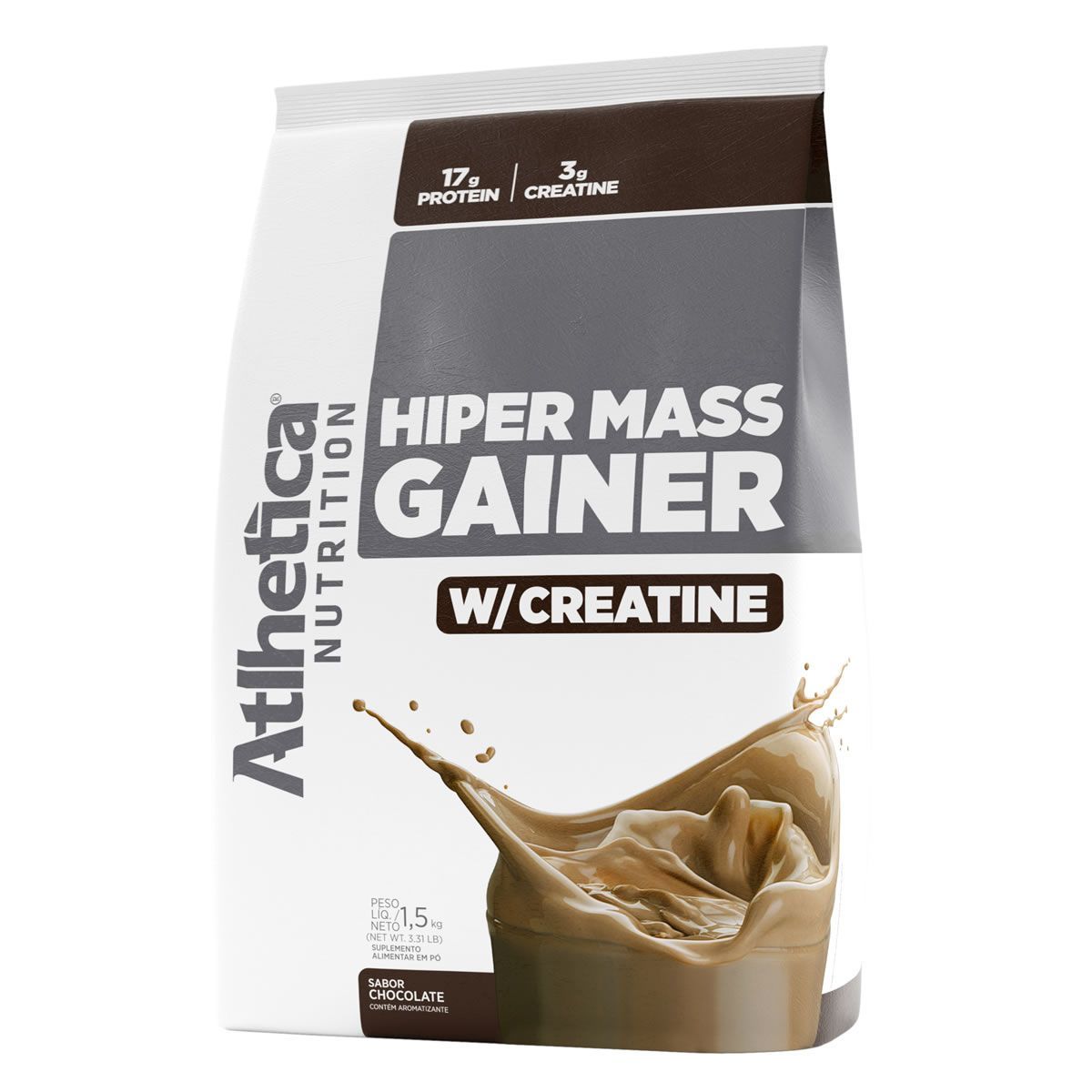 Hiper Mass Gainer - 1.500g Refil Chocolate - Atlhetica Nutrion