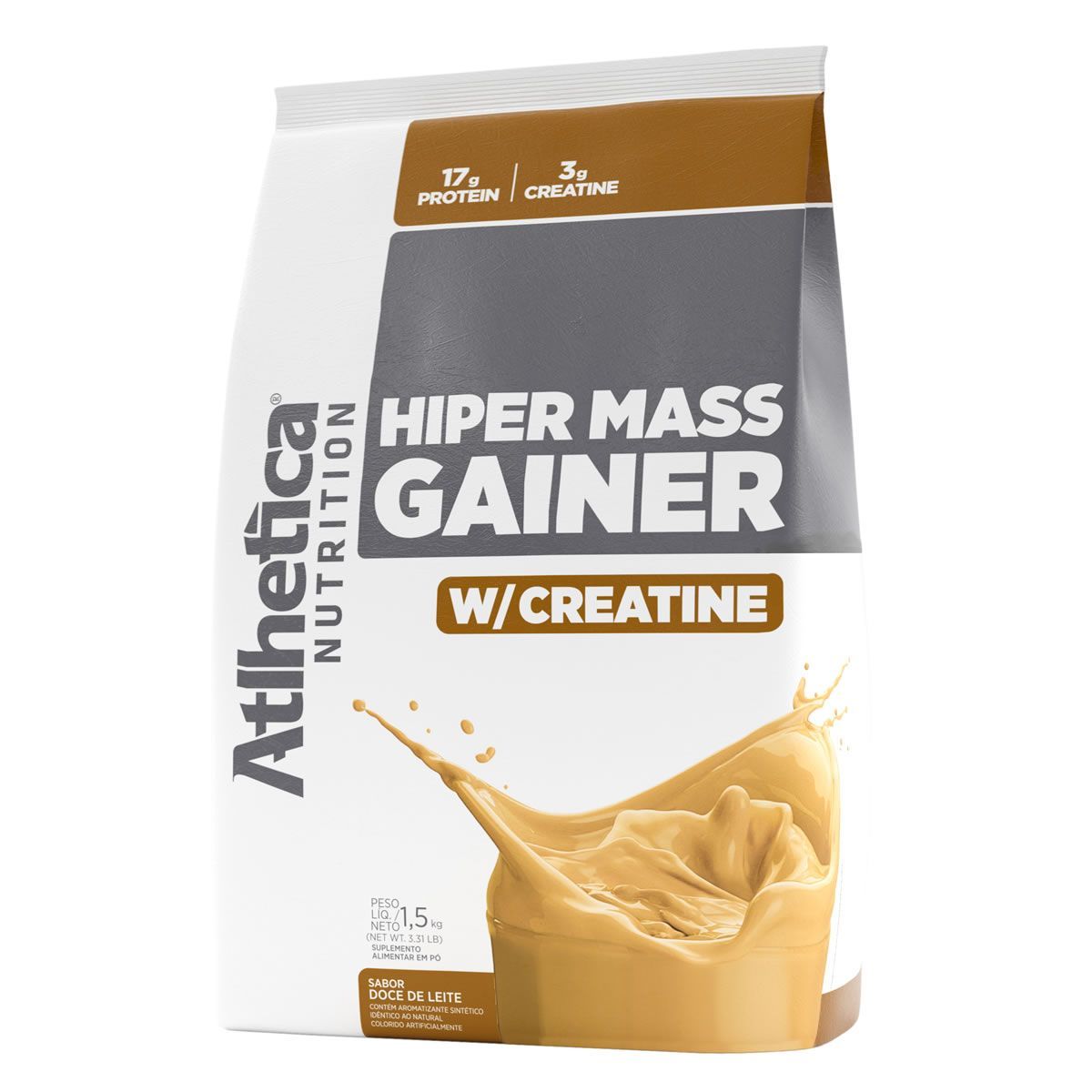 Hiper Mass Gainer - 1.500g Refil Doce de Leite - Atlhetica Nutrion