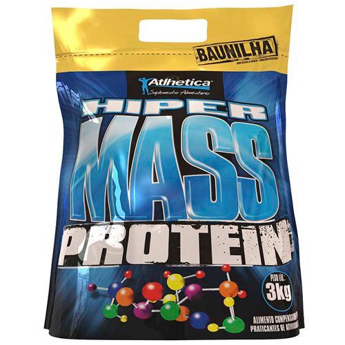Hiper Mass Protein - 3000g Baunilha - Atlhetica