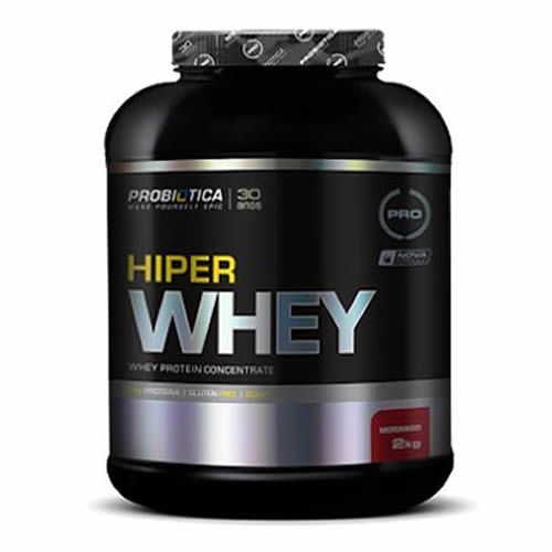 Hiper Whey Nova F�rmula- 2000g Morango - Probi�tica