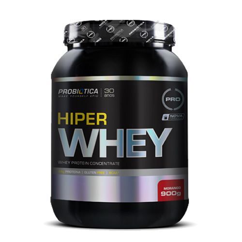 Hiper Whey - 900g Morango - Probi�tica