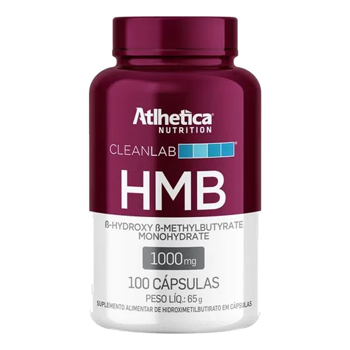HMB Cleanlab 1000mg  - 100 C�psulas - Atlhetica Nutrition