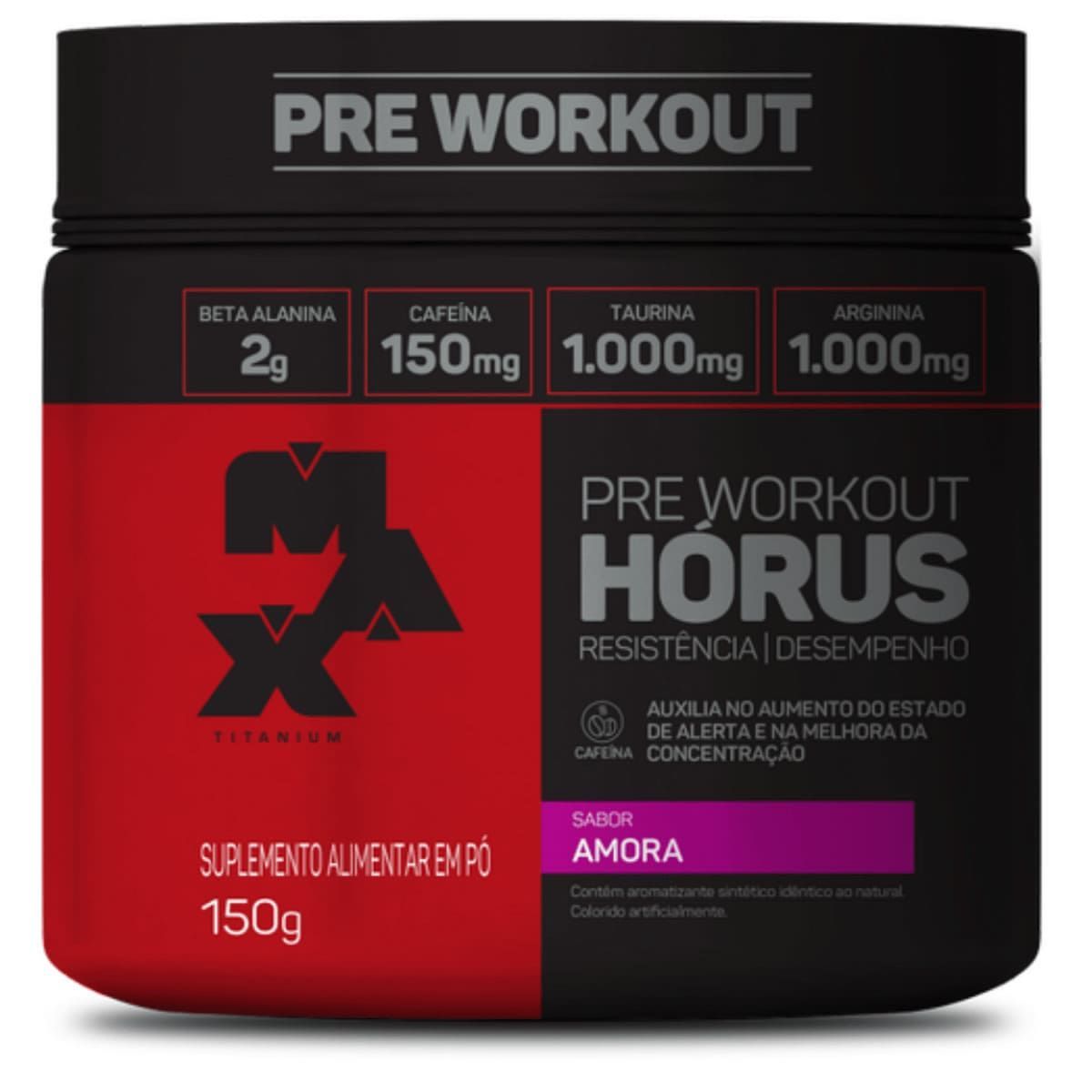 H�rus Pre Workout - 150g Amora - Max Titanium*** Data Venc. 17/01/2025