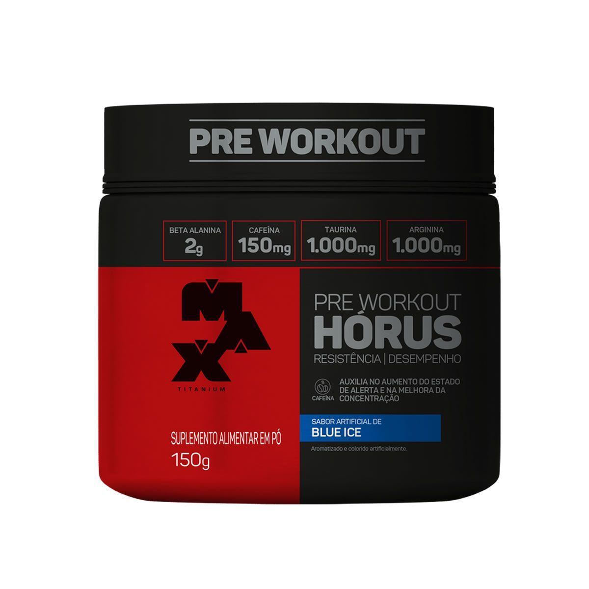 H�rus Pre Workout - 150g Blue Ice - Max Titanium*** Data Venc. 21/07/2022
