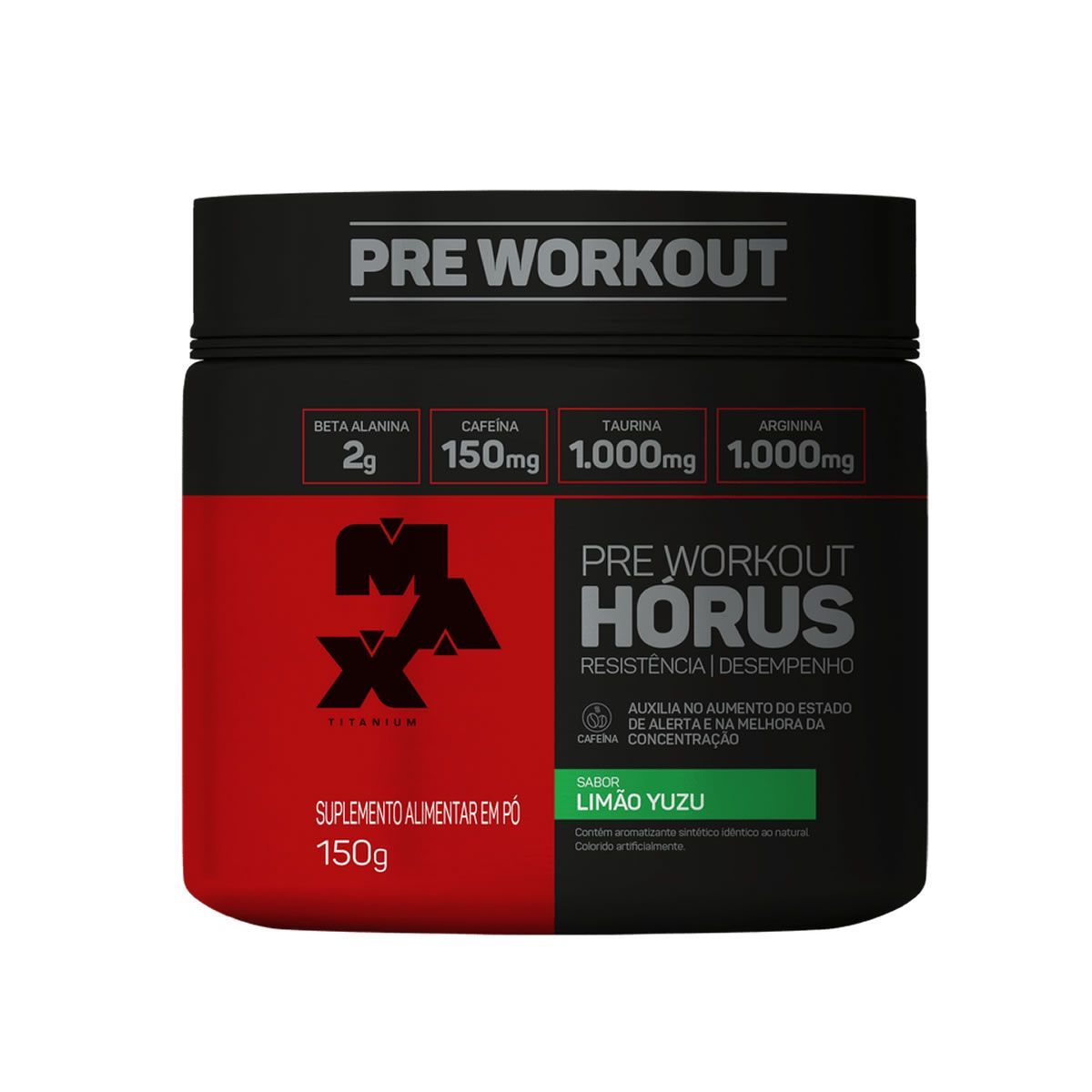H�rus Pre Workout - 150g Lim�o Yuzu - Max Titanium*** Data Venc. 31/12/22