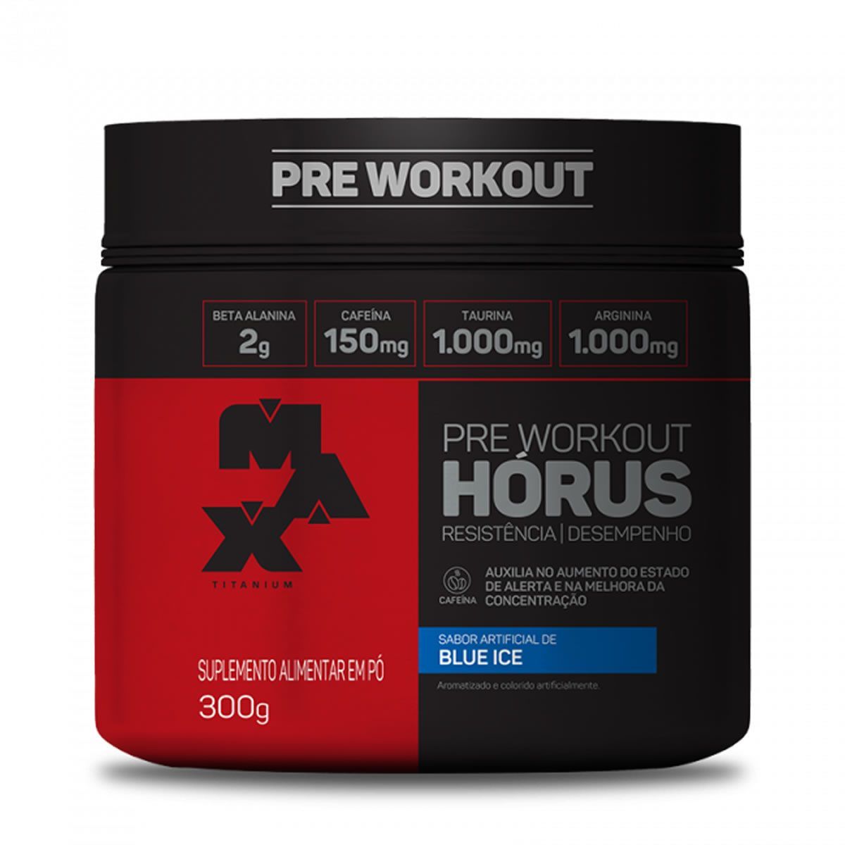H�rus Pre Workout - 300g Blue Ice - Max Titanium*** Data Venc. 23/05/2024
