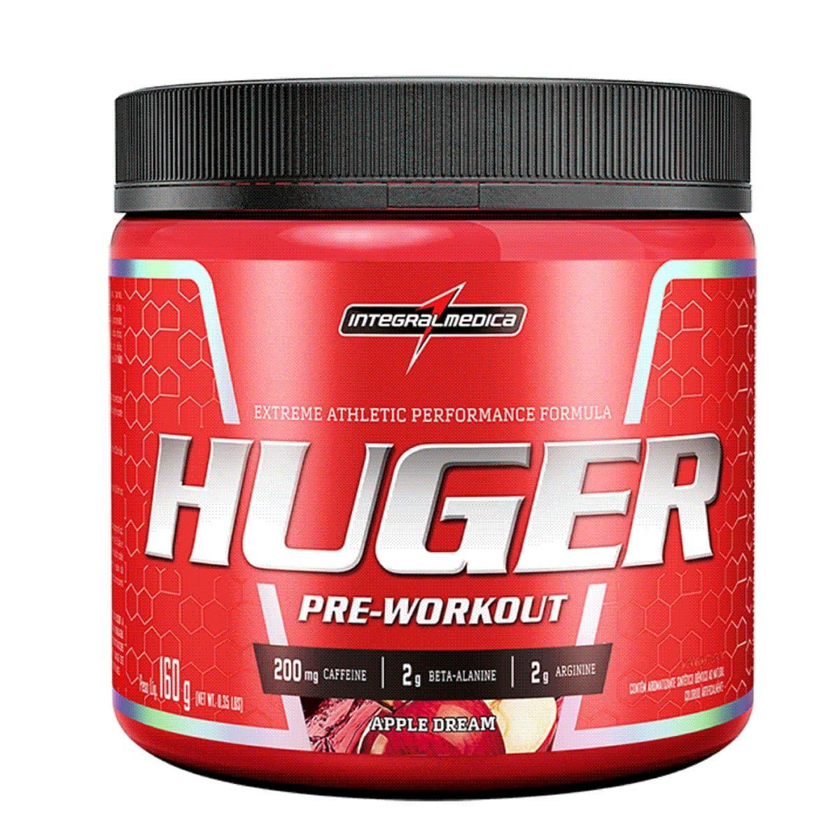 Huger Pr�-Workout - 160g Apple Dream - IntegralM�dica*** Data Venc. 30/6/23