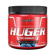 Huger Pr�-Workout - 160g Blue Razz - IntegralM�dica*** Data Venc. 30/6/23