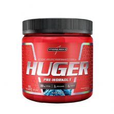 Huger Pr�-Workout - 320g Blue Razz - IntegralM�dica*** Data Venc. 30/10/2023
