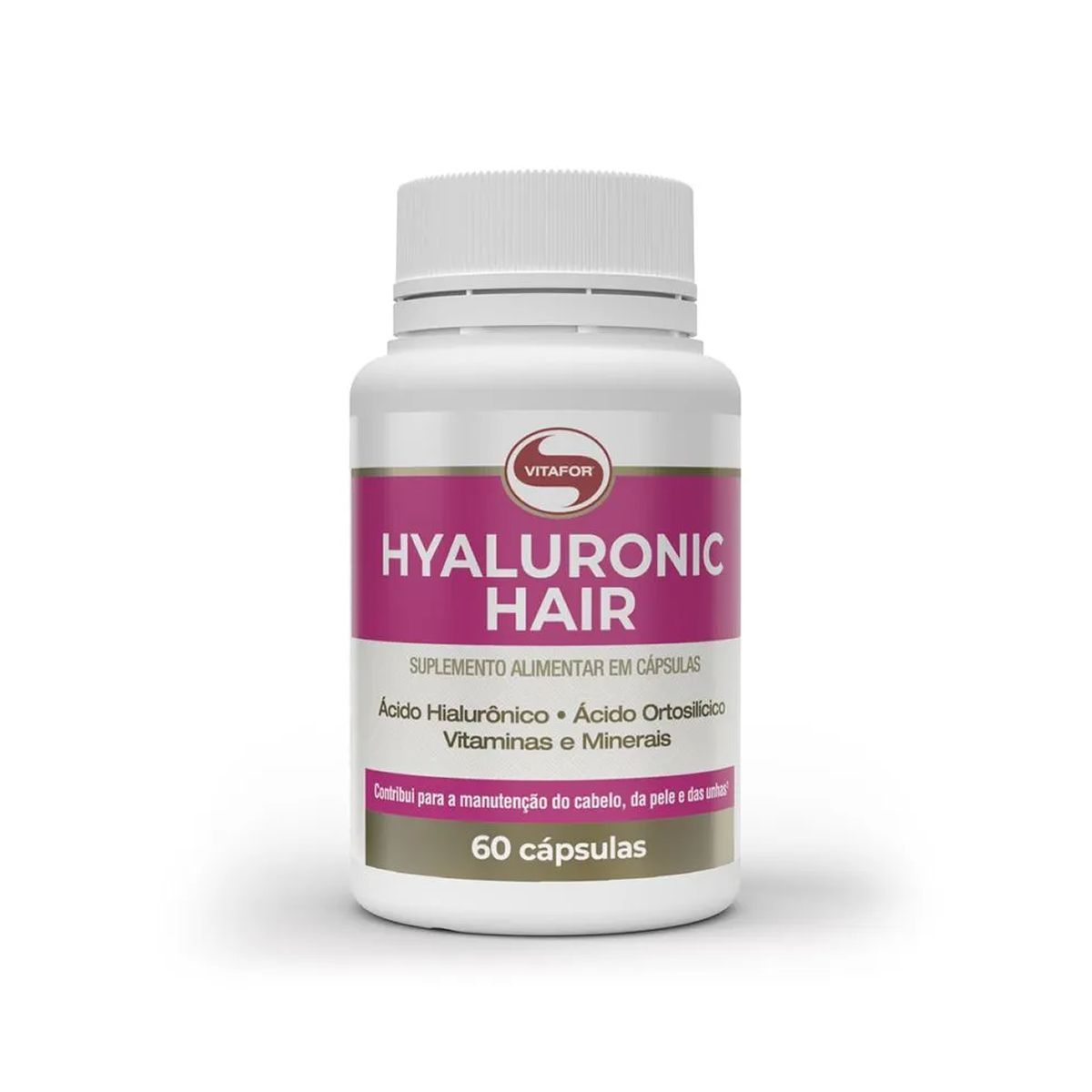 Hyaluronic Hair - 60 C�psulas de 500mg - Vitafor