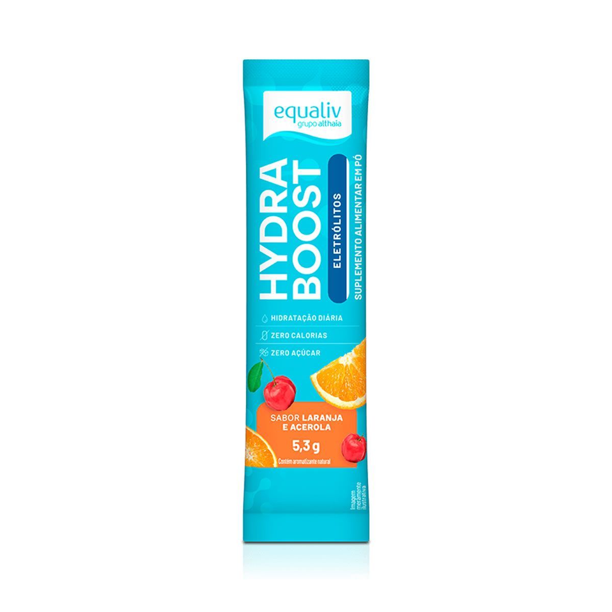 Hydra Boost Eletr�litos - 1 Stick 5,3g Laranja e Acerola - Equaliv