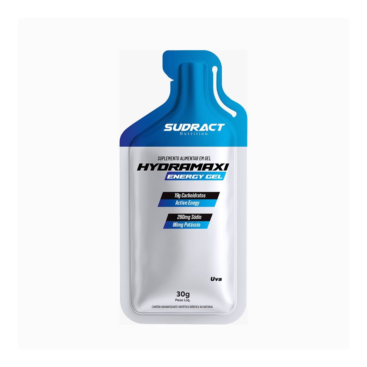 Hydramaxi Energy Gel - 1 Sach�s 30g Uva - Sudract Nutrition