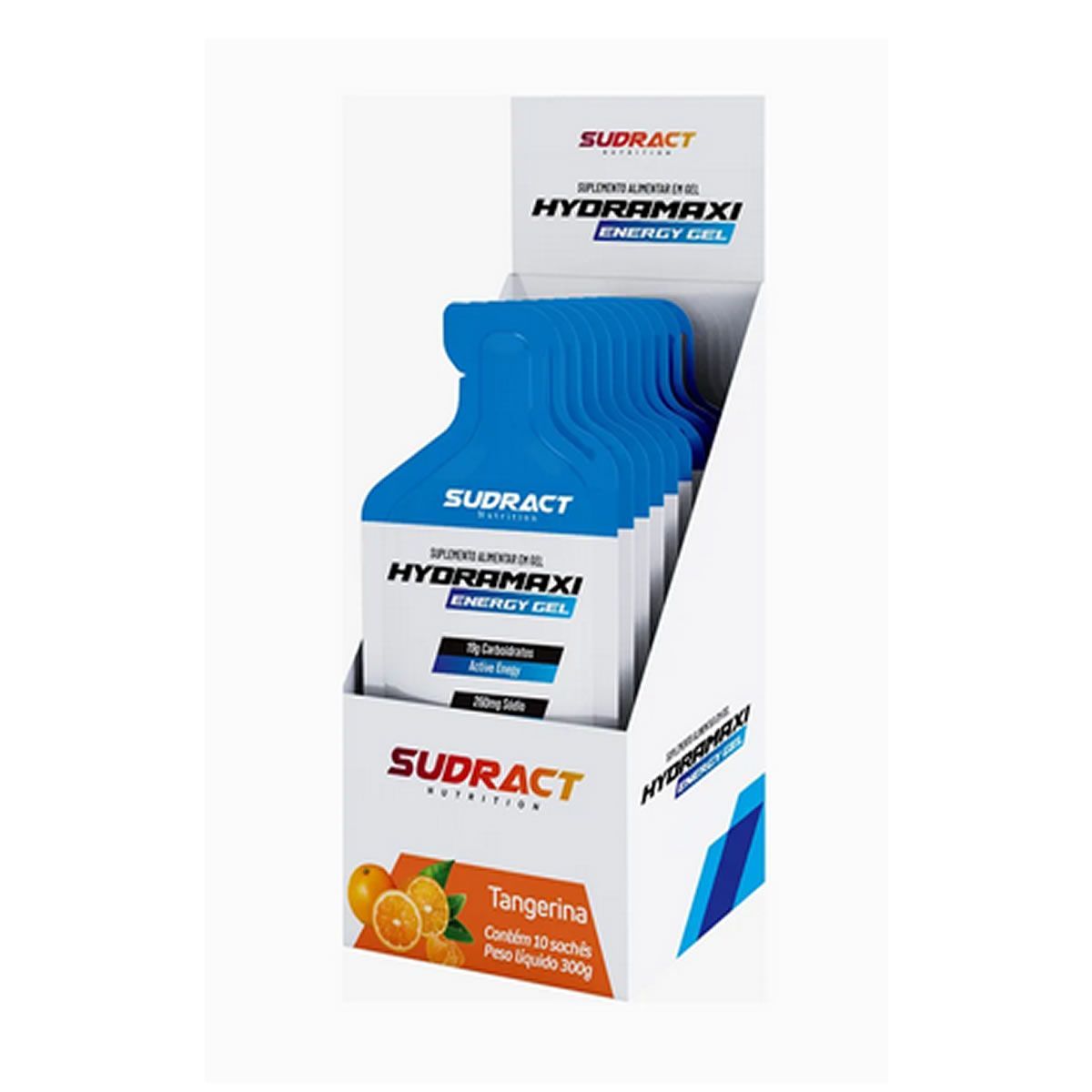 Hydramaxi Energy Gel - 10 Sach�s 30g Tangerina - Sudract Nutrition
