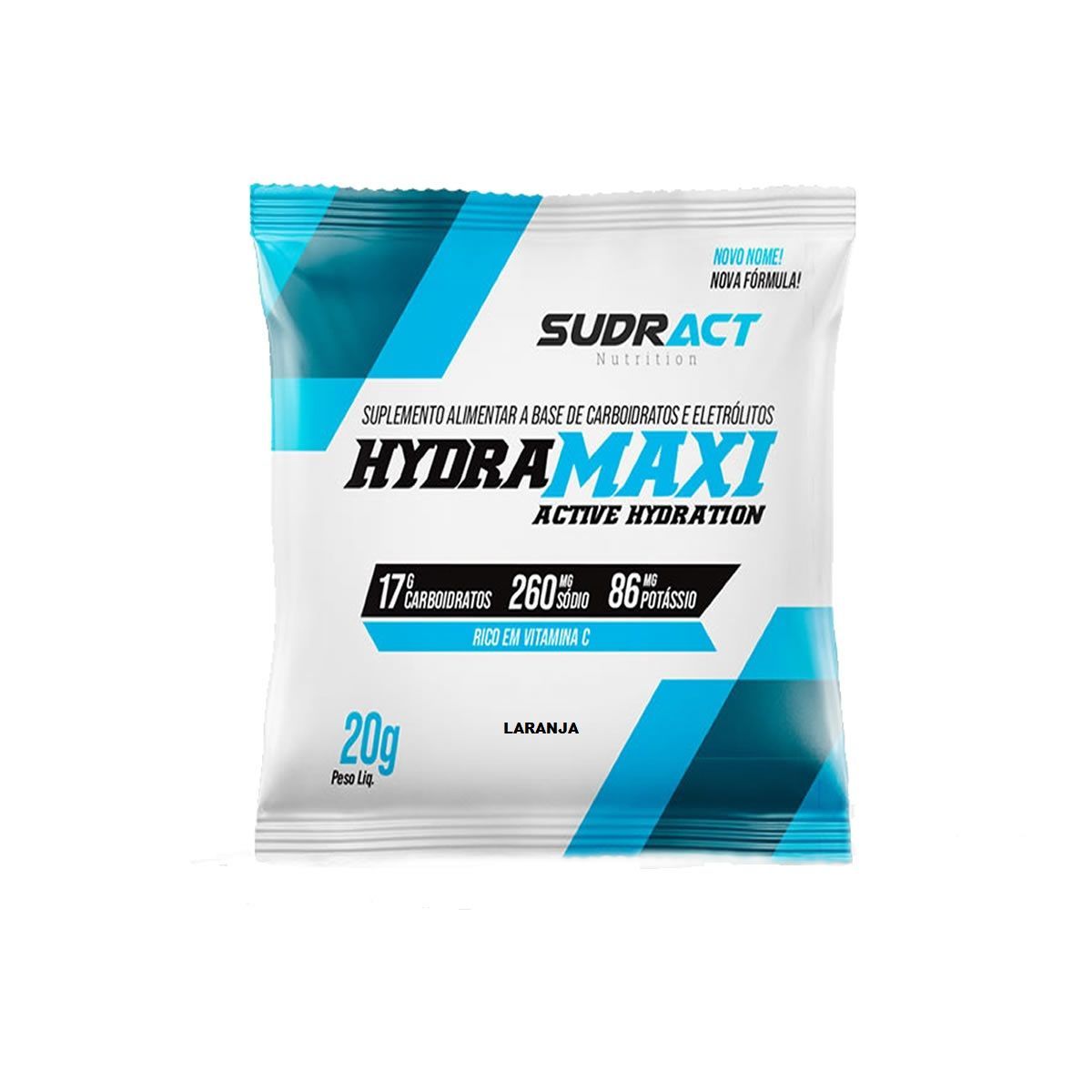 Hydramaxi Isot�nico em P� - 1 Sach� 20g Laranja - Sudract Nutrition*** Data Venc. 27/4/23