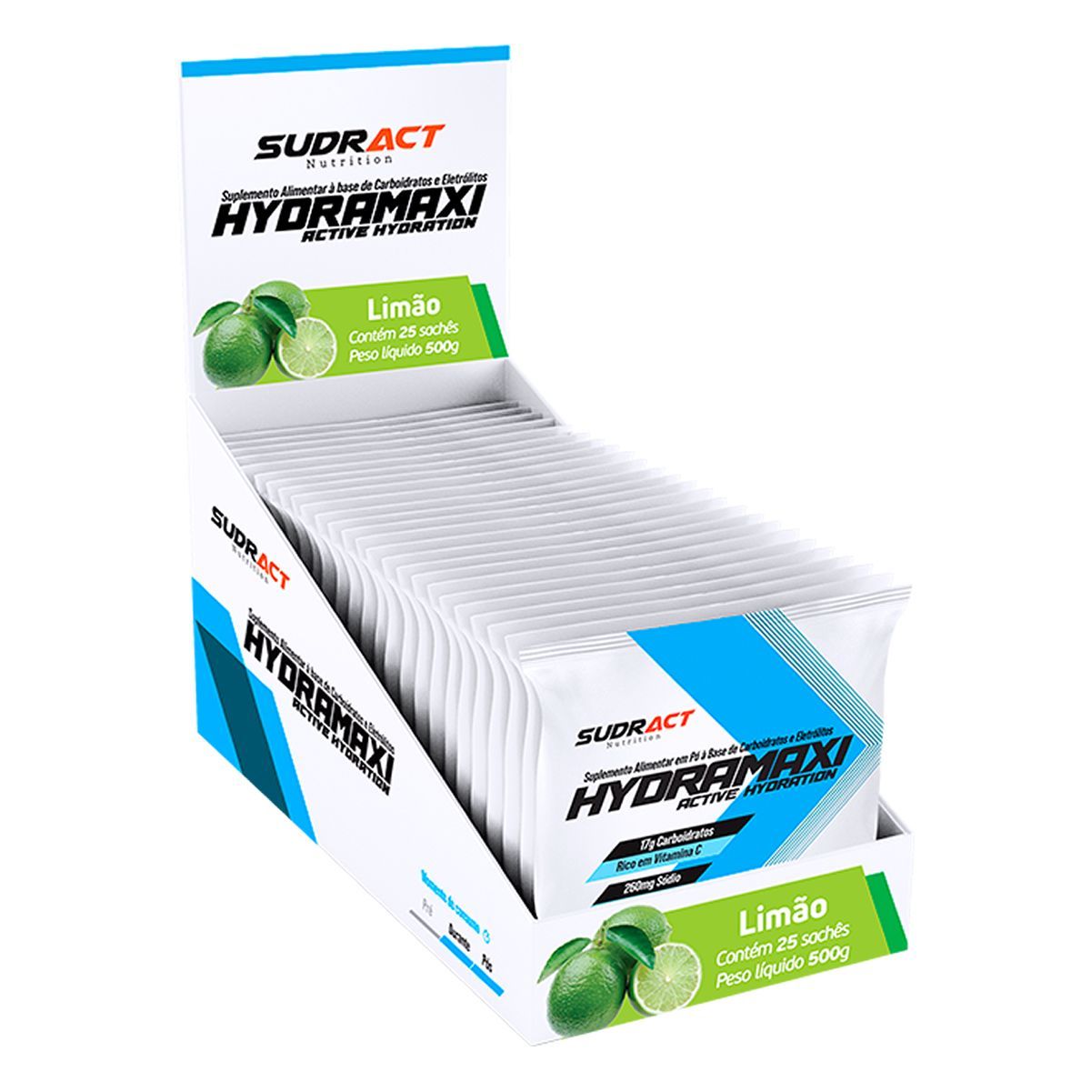 Hydramaxi Isot�nico em P� - 25 Sach�s 20g Lim�o - Sudract Nutrition